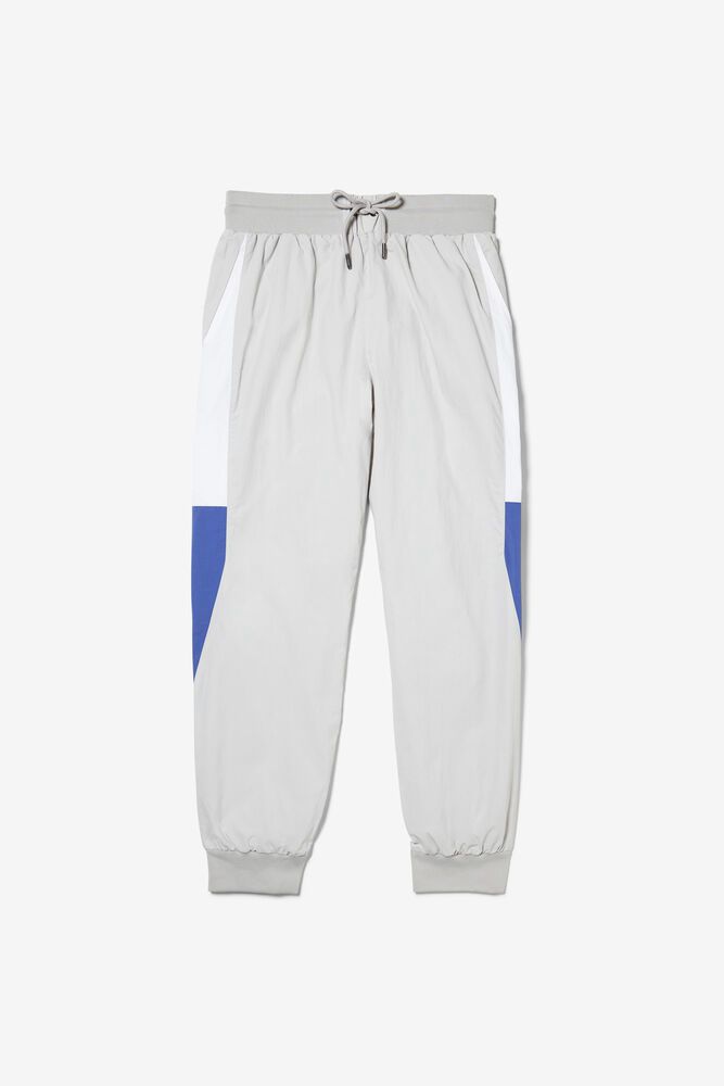 Fila Destin Color Blocked Track Pants Grey/White/Blue - Mens - 83790KNZE